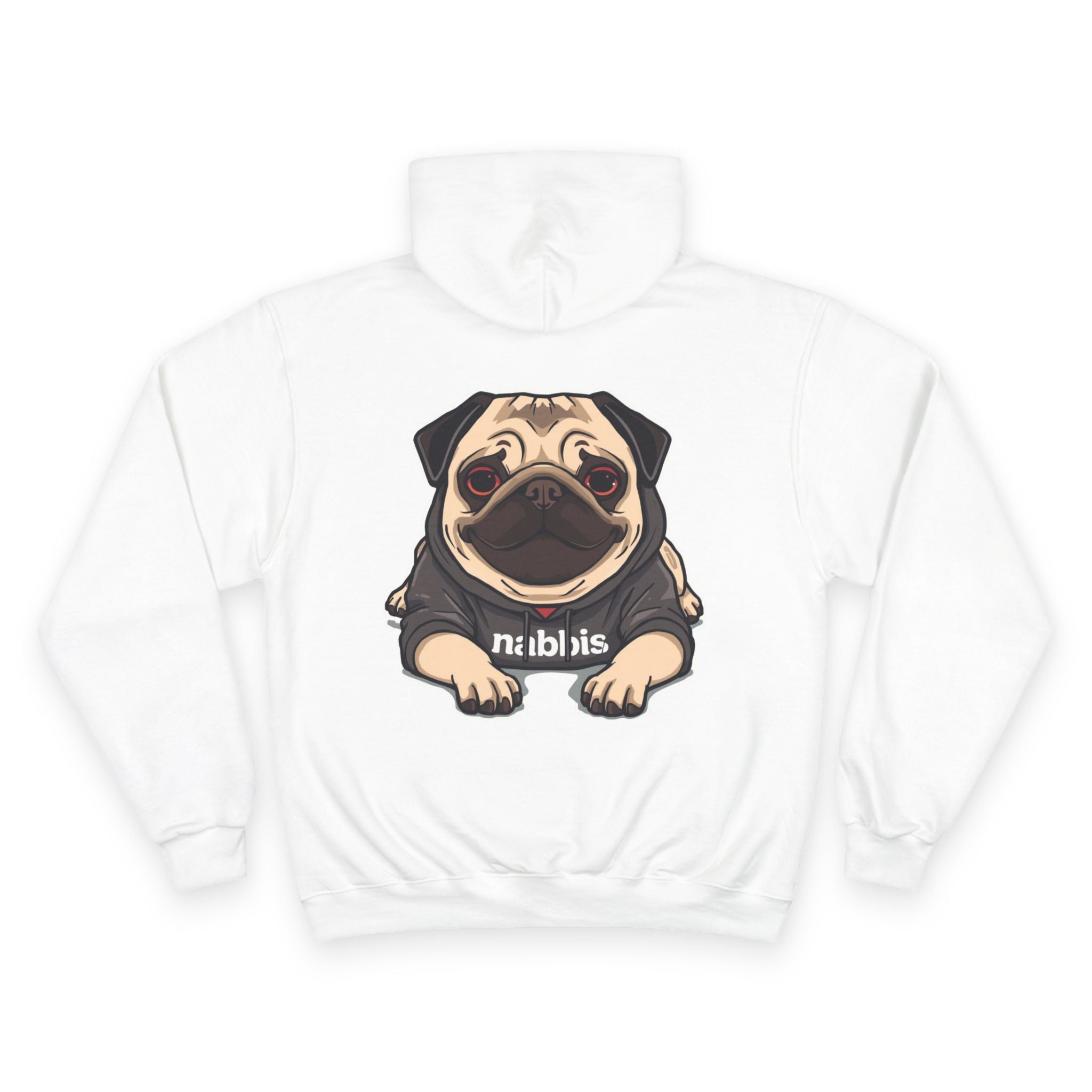 Sudadera con Capucha Champion Pug Nabbis - Sudadera Adorable de Perro, Estilo Champion, Regalo para Amantes de Mascotas, Ropa Cómoda, Sudadera Temática de pug relajado 😉😉