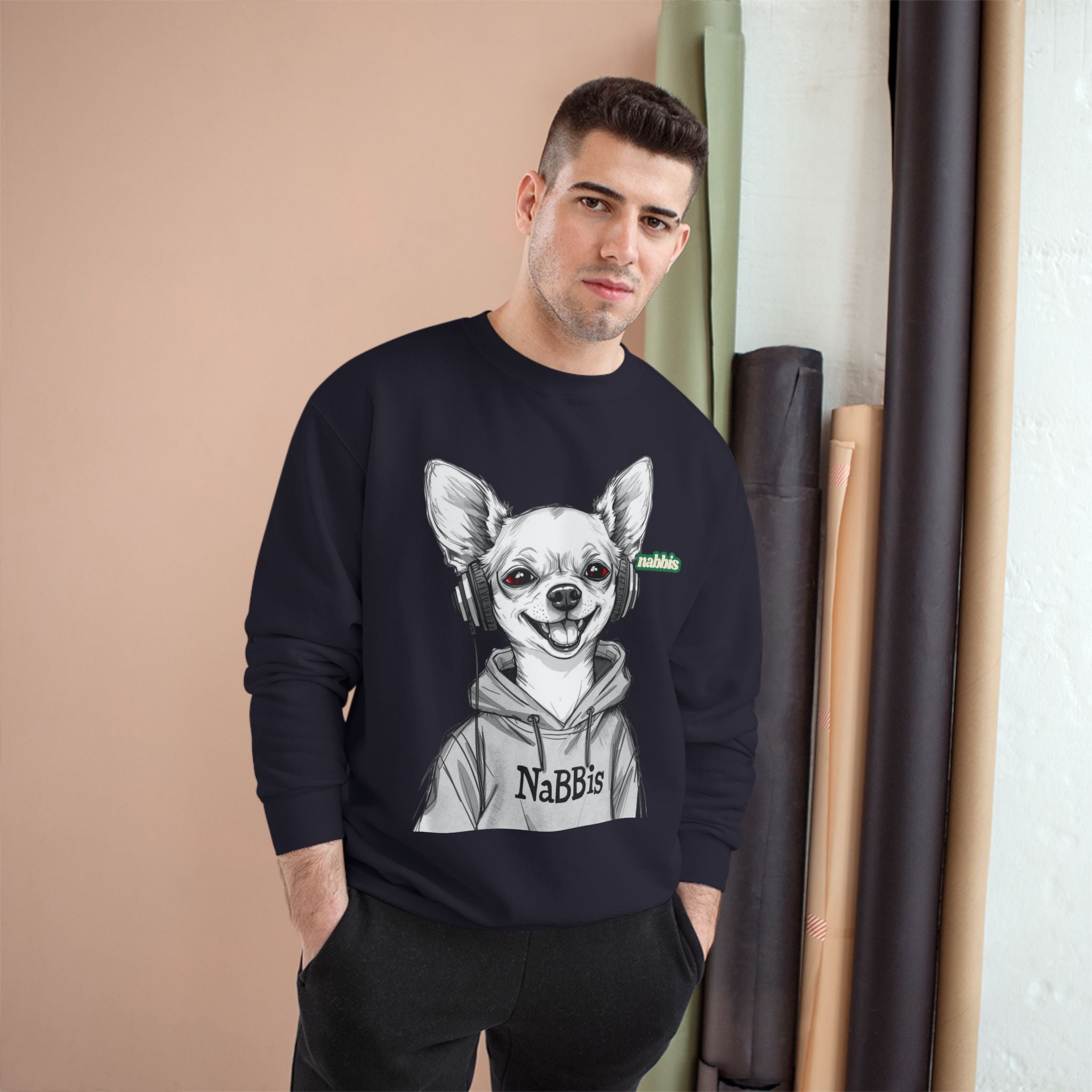 Chihuahua Champion Sweatshirt, Funny Dog Apparel, Gift for Dog Lovers, Cute Pet Merch, Cozy Casual Wear, Animal Lover Clothing