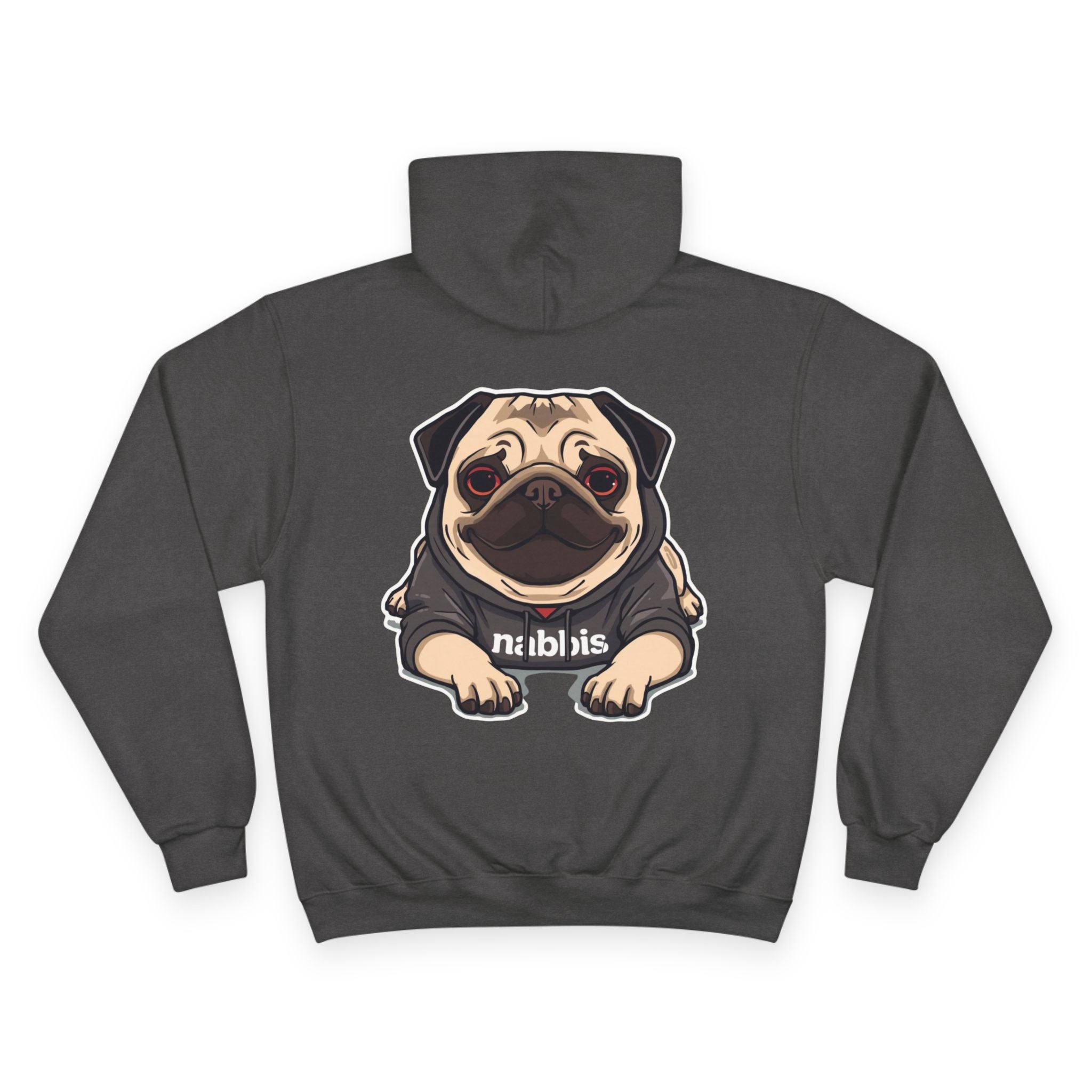 Sudadera con Capucha Champion Pug Nabbis - Sudadera Adorable de Perro, Estilo Champion, Regalo para Amantes de Mascotas, Ropa Cómoda, Sudadera Temática de pug relajado 😉😉